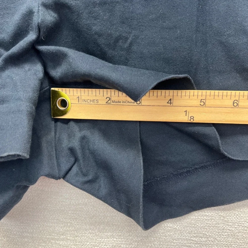 Banana Republic Chino Shorts Womens 10 Navy Blue Cotton Stretch Mid Rise Coastal